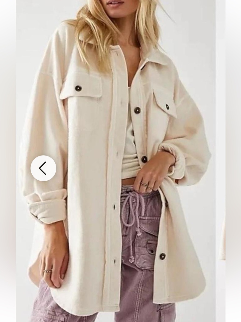 Free People Oversized Shacket Jacket
